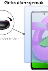 Nomfy Hoesje Geschikt voor Xiaomi Poco M4 Pro 5G Hoesje Siliconen Cover Case Met Screenprotector - Hoes Geschikt voor Xiaomi Poco M4 Pro 5G Hoes Back Case - Lila