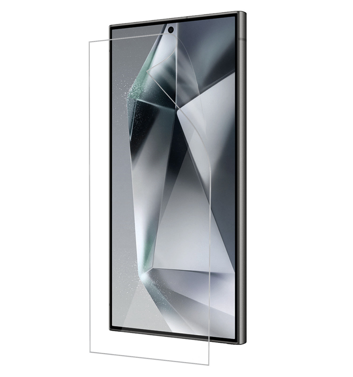 BASEY. Screenprotector Folie Geschikt voor Samsung S24 Ultra Screenprotector Bescherm Folie Soft TPU - Screenprotector Folie Geschikt voor Samsung Galaxy S24 Ultra Screen Protector Screen Cover