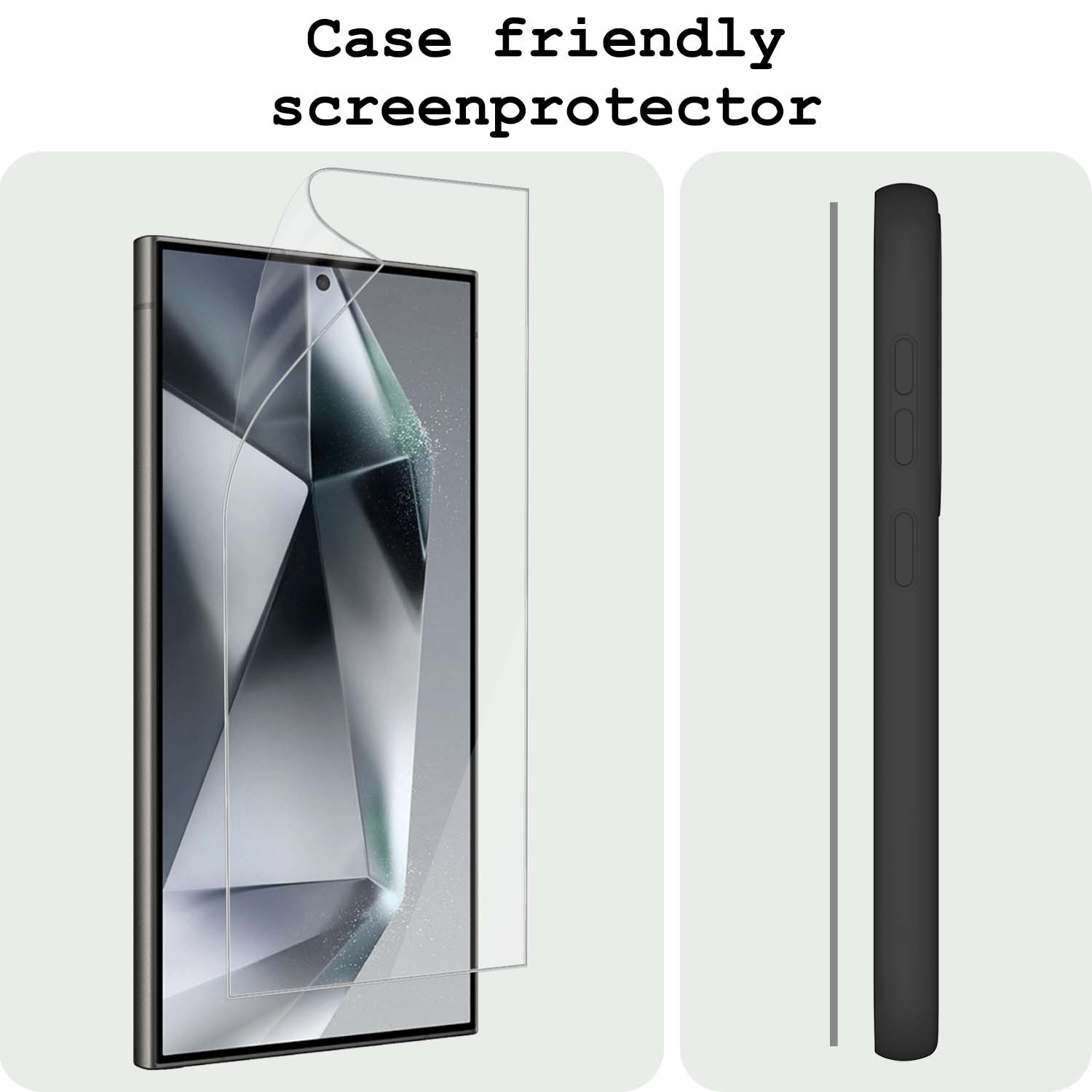 BASEY. Screenprotector Folie Geschikt voor Samsung S24 Ultra Screenprotector Bescherm Folie Soft TPU - Screenprotector Folie Geschikt voor Samsung Galaxy S24 Ultra Screen Protector Screen Cover