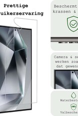 BASEY. Screenprotector Folie Geschikt voor Samsung S24 Ultra Screenprotector Bescherm Folie Soft TPU - Screenprotector Folie Geschikt voor Samsung Galaxy S24 Ultra Screen Protector Screen Cover
