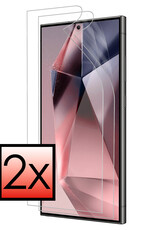 NoXx Screenprotector Folie Geschikt voor Samsung S24 Ultra Screenprotector Bescherm Folie - Screenprotector Folie Geschikt voor Samsung Galaxy S24 Ultra Screenprotector Telefoon Folie - 2x