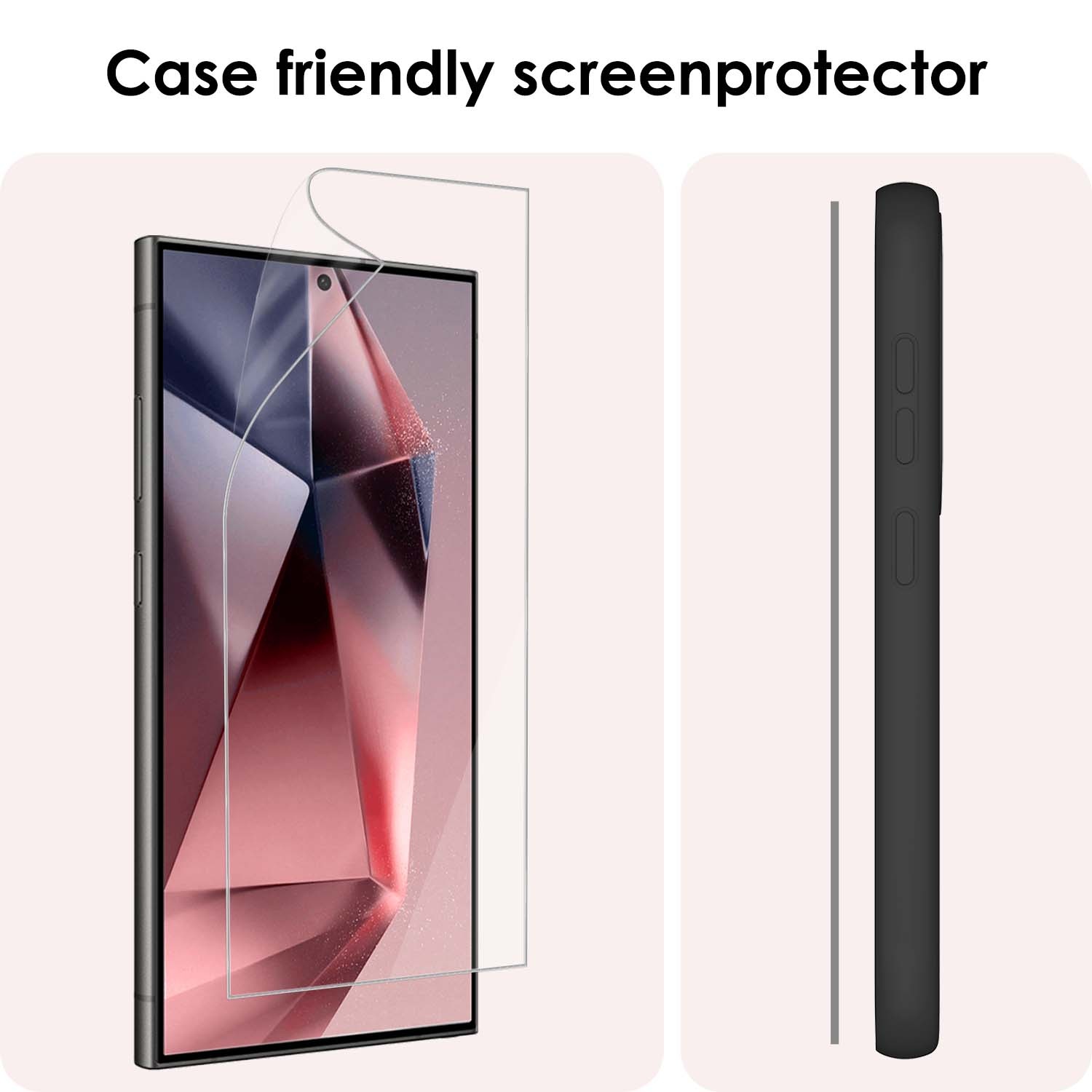 NoXx Screenprotector Folie Geschikt voor Samsung S24 Ultra Screenprotector Bescherm Folie - Screenprotector Folie Geschikt voor Samsung Galaxy S24 Ultra Screenprotector Telefoon Folie - 3x