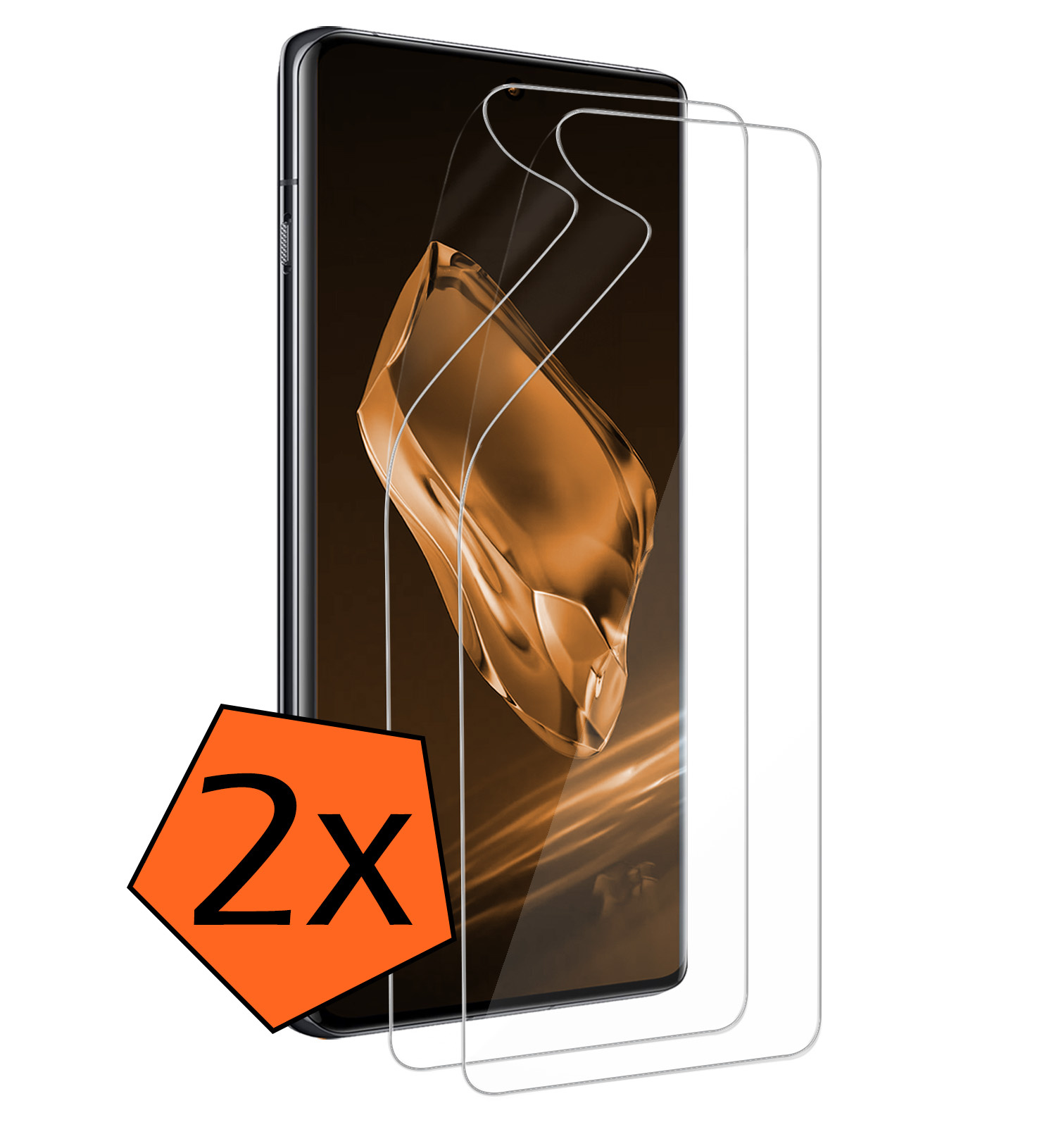 Nomfy Screenprotector Folie Geschikt voor OnePlus 12 Screenprotector Bescherm Folie Screen Protector Folie Telefoon - 2 PACK