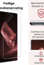 NoXx Screenprotector Folie Geschikt voor OnePlus 12 Screenprotector Bescherm Folie - Screenprotector Folie Geschikt voor OnePlus 12 Screenprotector Telefoon Folie - 3x