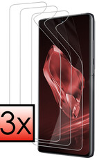 NoXx Screenprotector Folie Geschikt voor OnePlus 12R Screenprotector Bescherm Folie - Screenprotector Folie Geschikt voor OnePlus 12R Screenprotector Telefoon Folie - 3x