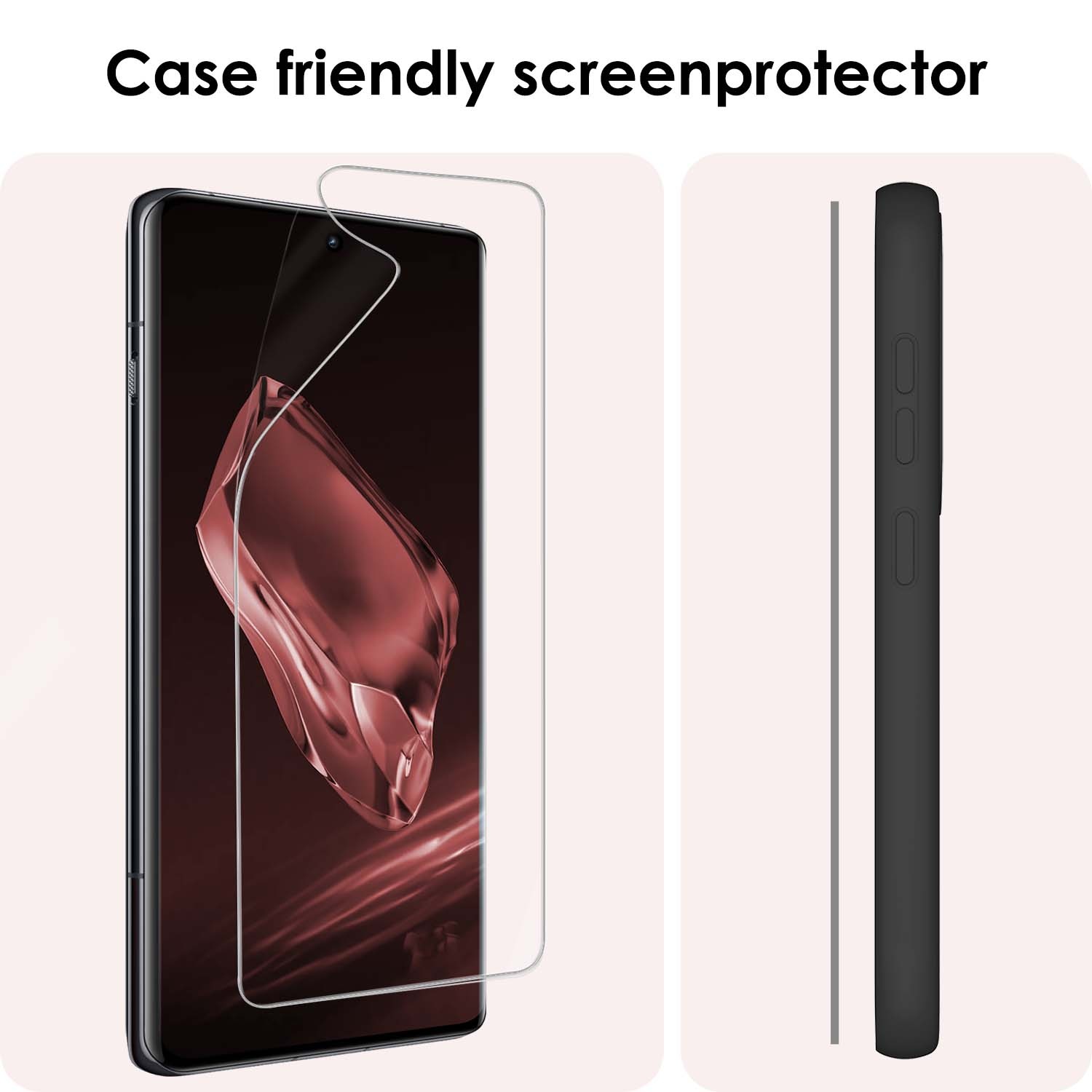NoXx Screenprotector Folie Geschikt voor OnePlus 12R Screenprotector Bescherm Folie - Screenprotector Folie Geschikt voor OnePlus 12R Screenprotector Telefoon Folie - 3x