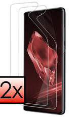 NoXx Screenprotector Folie Geschikt voor OnePlus 12R Screenprotector Bescherm Folie - Screenprotector Folie Geschikt voor OnePlus 12R Screenprotector Telefoon Folie - 2x