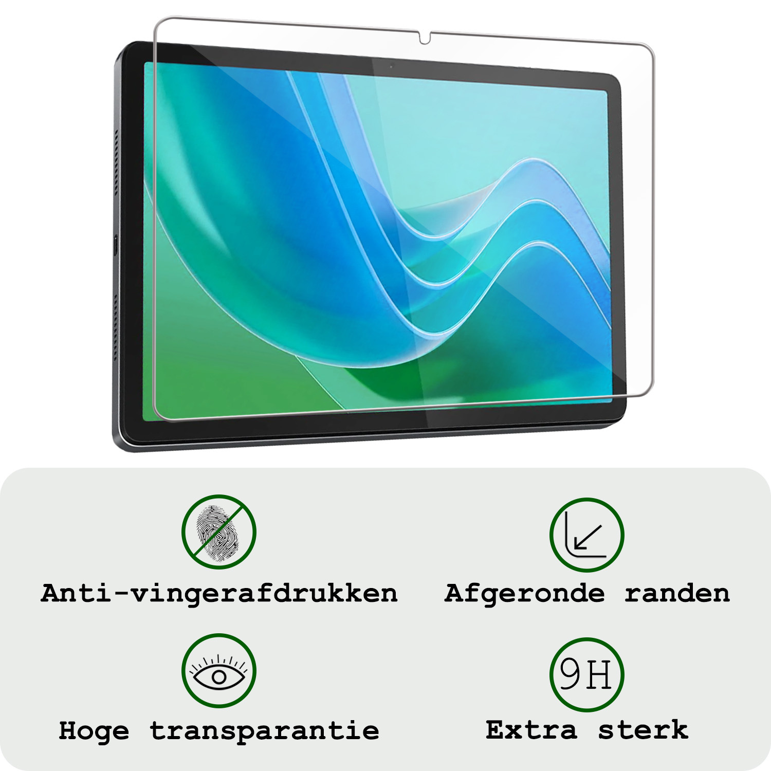 BASEY. Screenprotector Geschikt voor Lenovo Tab M11 Screenprotector Tempered Glass - Screenprotector Geschikt voor Lenovo Tab M11 (11 inch) Screen Protector Beschermglas - 2 Stuks