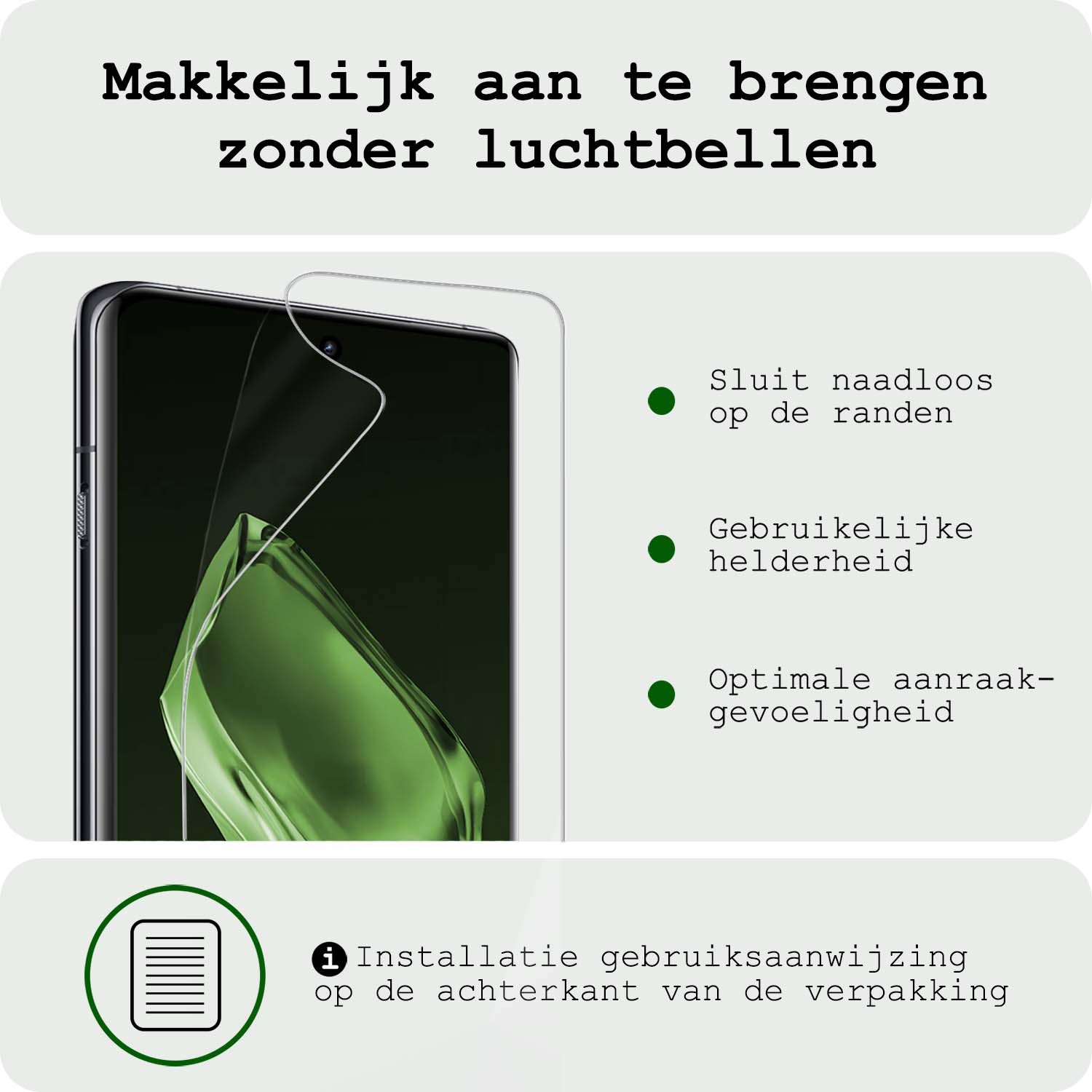 BASEY. Screenprotector Folie Geschikt voor OnePlus 12R Screenprotector Bescherm Folie Soft TPU - Screenprotector Folie Geschikt voor OnePlus 12R Screen Protector Screen Cover - 3 Stuks