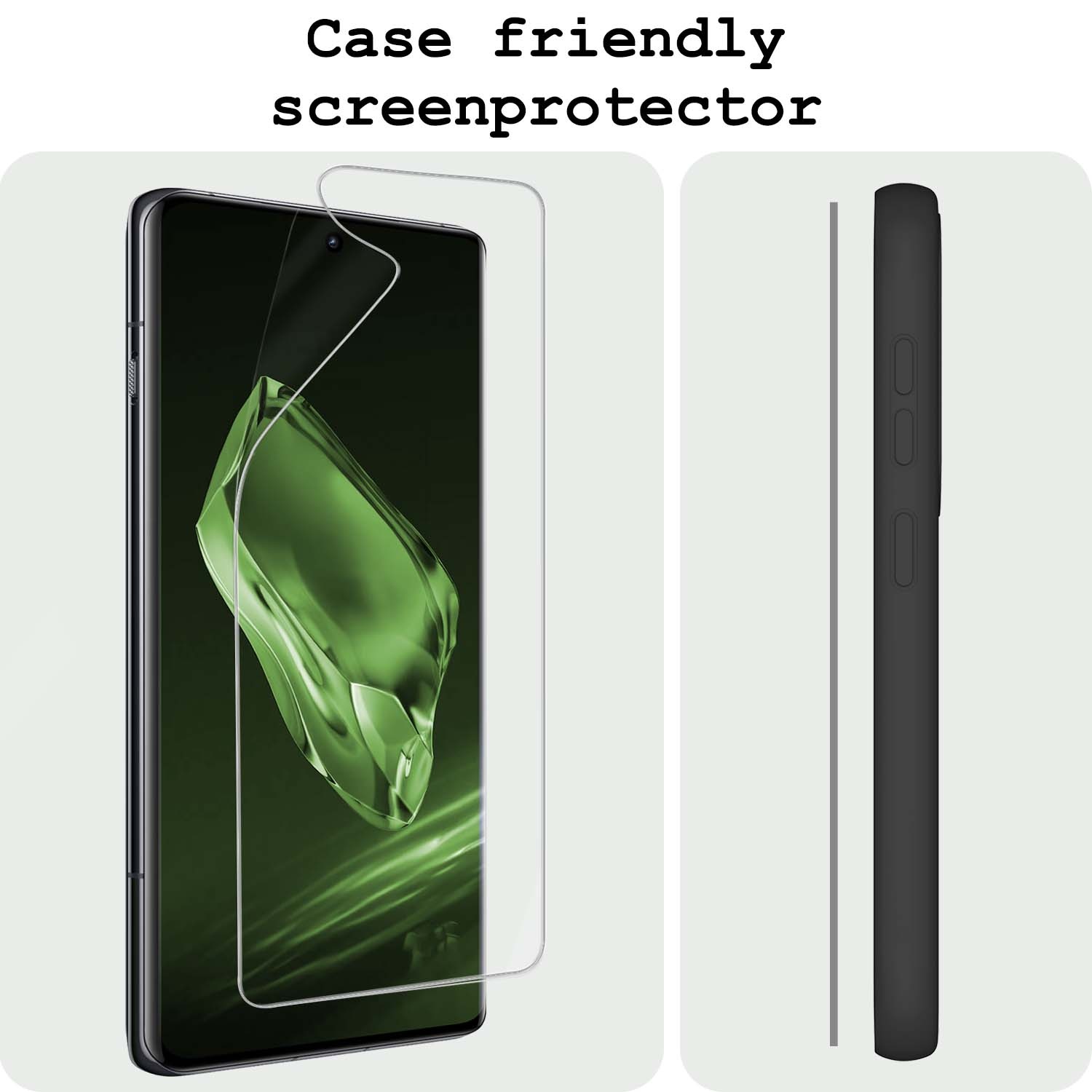 BASEY. Screenprotector Folie Geschikt voor OnePlus 12R Screenprotector Bescherm Folie Soft TPU - Screenprotector Folie Geschikt voor OnePlus 12R Screen Protector Screen Cover