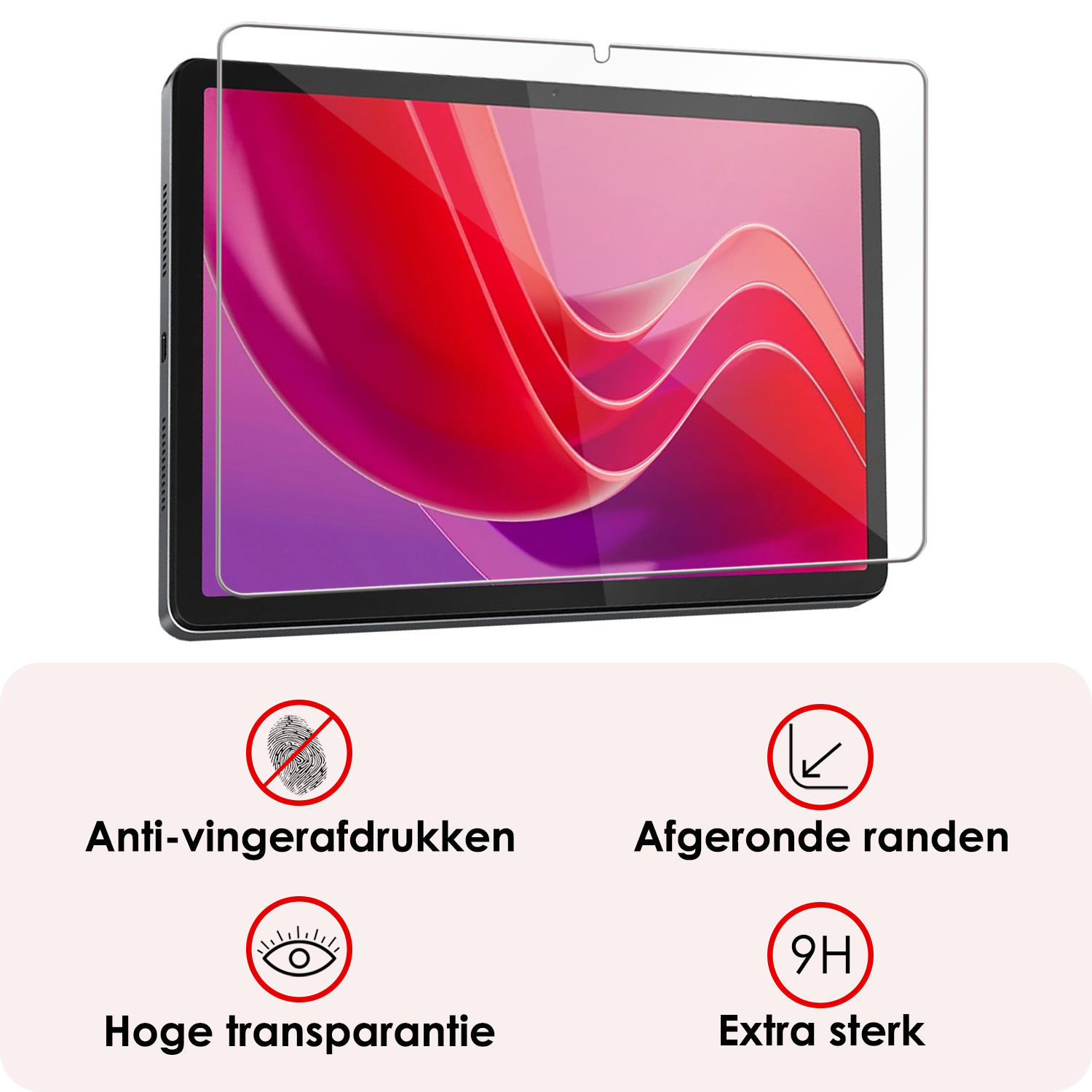 NoXx Screenprotector Geschikt voor Lenovo Tab M11 Screenprotector Bescherm Glas Screen Protector