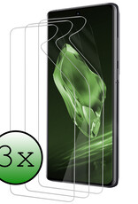 BASEY. Screenprotector Folie Geschikt voor OnePlus 12 Screenprotector Bescherm Folie Soft TPU - Screenprotector Folie Geschikt voor OnePlus 12 Screen Protector Screen Cover - 3 Stuks