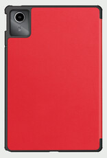 BASEY. Hoesje Geschikt voor Lenovo Tab M11 Hoes Case Tablet Hoesje Tri-fold - Hoes Geschikt voor Lenovo Tab M11 (11 inch) Hoesje Hard Cover Bookcase Hoes - Rood