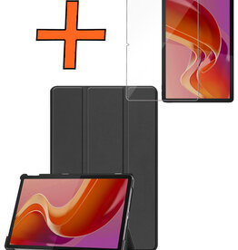 Nomfy Nomfy Lenovo Tab M11 Hoesje Met Screenprotector - Zwart