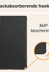 Nomfy Hoes Geschikt voor Lenovo Tab M11 Hoes Tri-fold Tablet Hoesje Case Met Screenprotector - Hoesje Geschikt voor Lenovo Tab M11 (11 inch) Hoesje Hardcover Bookcase - Zwart