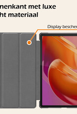 Nomfy Hoes Geschikt voor Lenovo Tab M11 Hoes Tri-fold Tablet Hoesje Case Met Screenprotector - Hoesje Geschikt voor Lenovo Tab M11 (11 inch) Hoesje Hardcover Bookcase - Donkergroen