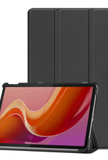 Nomfy Hoes Geschikt voor Lenovo Tab M11 Hoes Tri-fold Tablet Hoesje Case - Hoesje Geschikt voor Lenovo Tab M11 (11 inch) Hoesje Hardcover Bookcase - Zwart