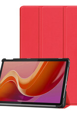 Nomfy Hoes Geschikt voor Lenovo Tab M11 Hoes Tri-fold Tablet Hoesje Case - Hoesje Geschikt voor Lenovo Tab M11 (11 inch) Hoesje Hardcover Bookcase - Rood