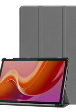Nomfy Hoes Geschikt voor Lenovo Tab M11 Hoes Tri-fold Tablet Hoesje Case - Hoesje Geschikt voor Lenovo Tab M11 (11 inch) Hoesje Hardcover Bookcase - Grijs