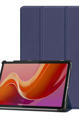 Nomfy Hoes Geschikt voor Lenovo Tab M11 Hoes Tri-fold Tablet Hoesje Case - Hoesje Geschikt voor Lenovo Tab M11 (11 inch) Hoesje Hardcover Bookcase - Donkerblauw