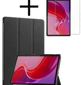 NoXx NoXx Lenovo Tab M11 Hoesje Met Screenprotector - Zwart