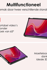 NoXx Hoesje Geschikt voor Lenovo Tab M11 Hoesje Case Hard Cover Hoes Book Case Met Screenprotector - Rood