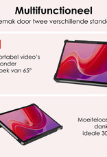 NoXx Hoesje Geschikt voor Lenovo Tab M11 Hoesje Case Hard Cover Hoes Book Case Met Screenprotector - Grijs