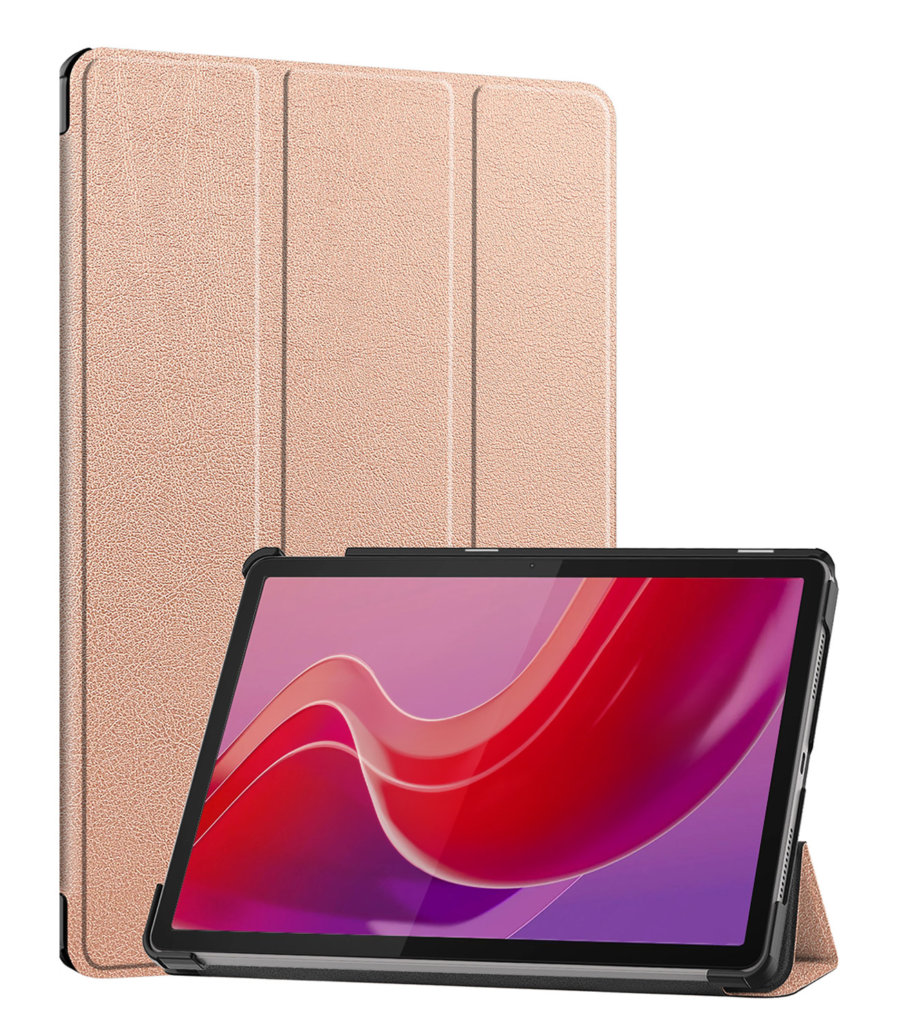 NoXx Hoesje Geschikt voor Lenovo Tab M11 Hoesje Case Hard Cover Hoes Book Case - Rosé goud