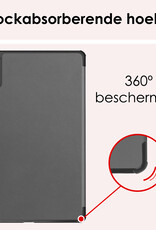 NoXx Hoesje Geschikt voor Lenovo Tab M11 Hoesje Case Hard Cover Hoes Book Case - Grijs
