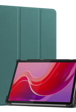NoXx Hoesje Geschikt voor Lenovo Tab M11 Hoesje Case Hard Cover Hoes Book Case - Donkergroen