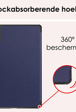 NoXx Hoesje Geschikt voor Lenovo Tab M11 Hoesje Case Hard Cover Hoes Book Case - Donkerblauw
