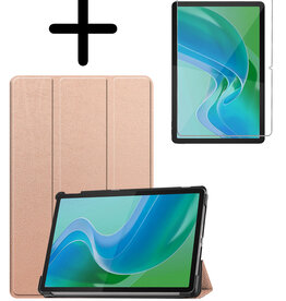 BASEY. BASEY. Lenovo Tab M11 Hoesje Met Screenprotector - Rose Goud