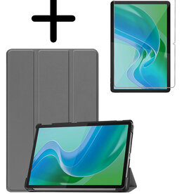 BASEY. BASEY. Lenovo Tab M11 Hoesje Met Screenprotector - Grijs