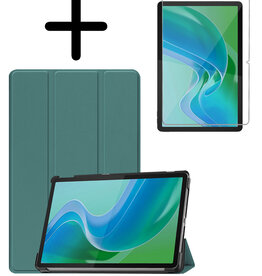 BASEY. BASEY. Lenovo Tab M11 Hoesje Met Screenprotector - Donkergroen