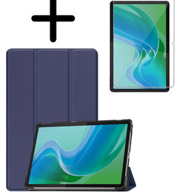 BASEY. BASEY. Lenovo Tab M11 Hoesje Met Screenprotector - Donkerblauw