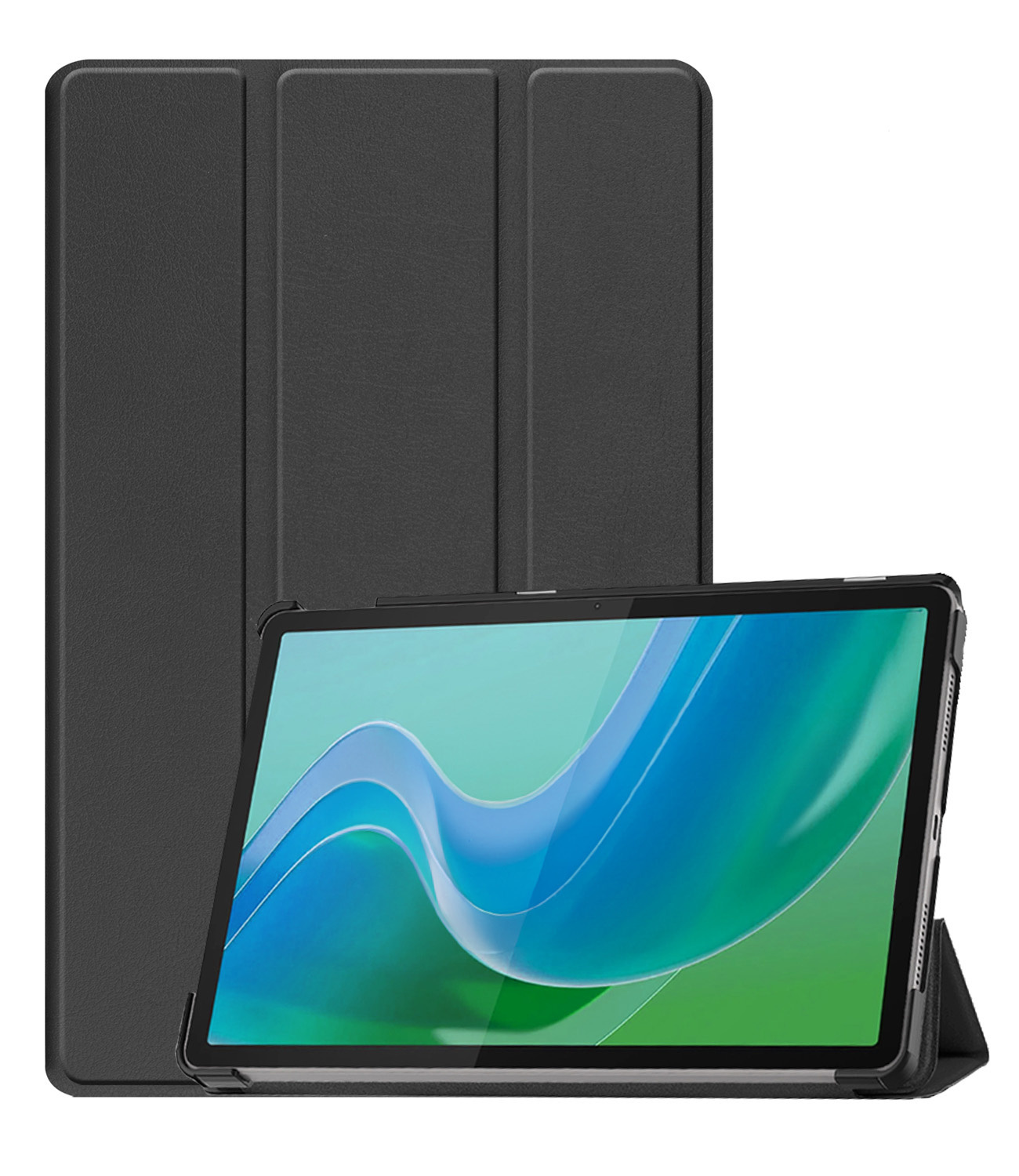 BASEY. Hoesje Geschikt voor Lenovo Tab M11 Hoes Case Tablet Hoesje Tri-fold - Hoes Geschikt voor Lenovo Tab M11 (11 inch) Hoesje Hard Cover Bookcase Hoes - Zwart