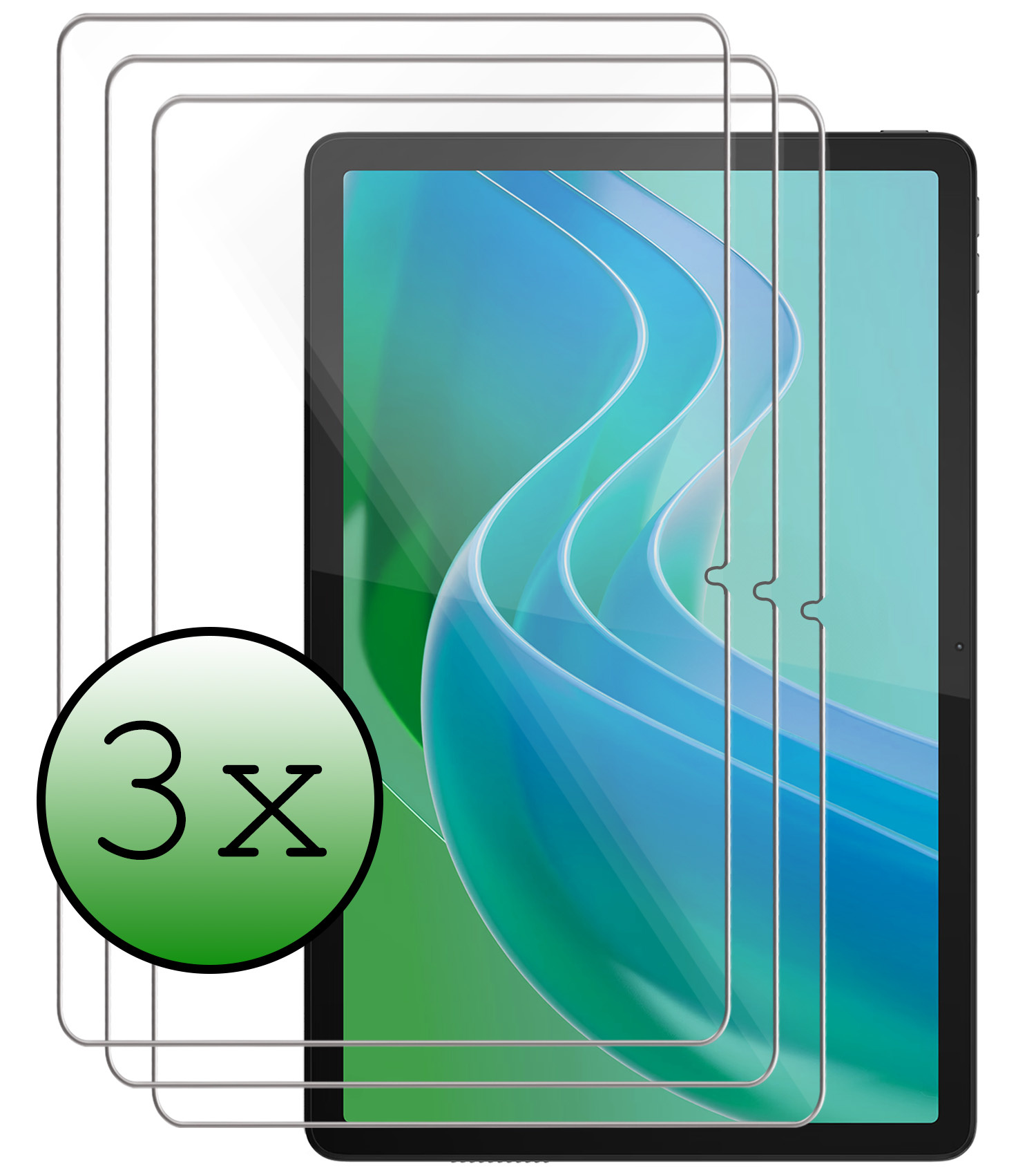 BASEY. Screenprotector Geschikt voor Lenovo Tab M11 Screenprotector Tempered Glass - Screenprotector Geschikt voor Lenovo Tab M11 (11 inch) Screen Protector Beschermglas - 3 Stuks
