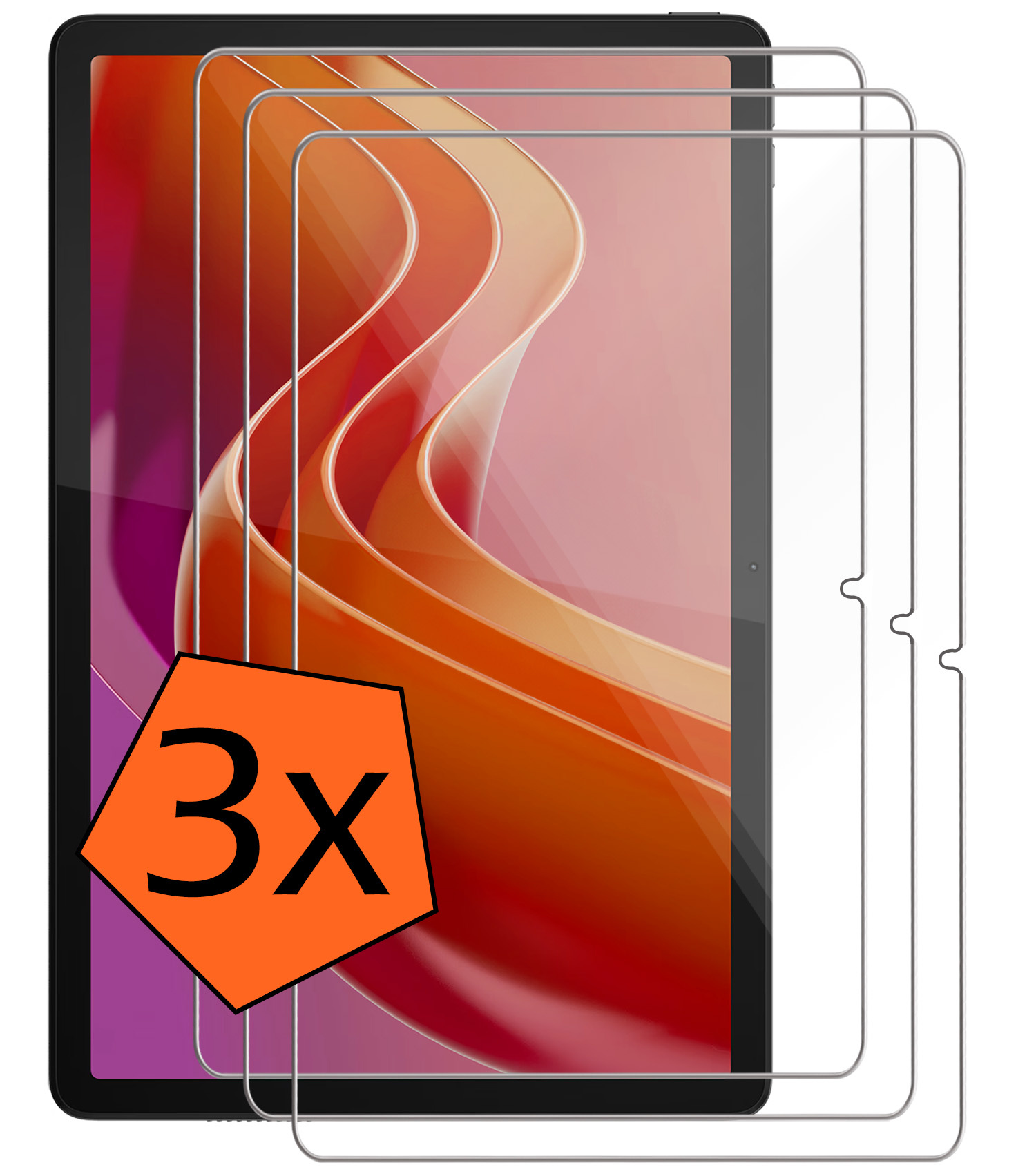 Nomfy Screenprotector Geschikt voor Lenovo Tab M11 Screenprotector Bescherm Glas - Screen Protector Geschikt voor Lenovo Tab M11 (11 inch) Screenprotector Tempered Glass - 3 PACK