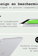 BASEY. Hoesje Geschikt voor iPad 2022 Tablethoes Shockbestendig Back Cover Siliconen Tablet Case Met 2x Screenprotector - Transparant