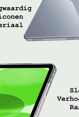 BASEY. Hoesje Geschikt voor iPad 2022 Tablethoes Shockbestendig Back Cover Siliconen Tablet Case Met 2x Screenprotector - Transparant