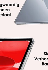 NoXx Hoesje Geschikt voor iPad 2022 Shockproof Siliconen Case - Shockbestendige Tablet Hoes Geschikt voor iPad 10 - Transparant