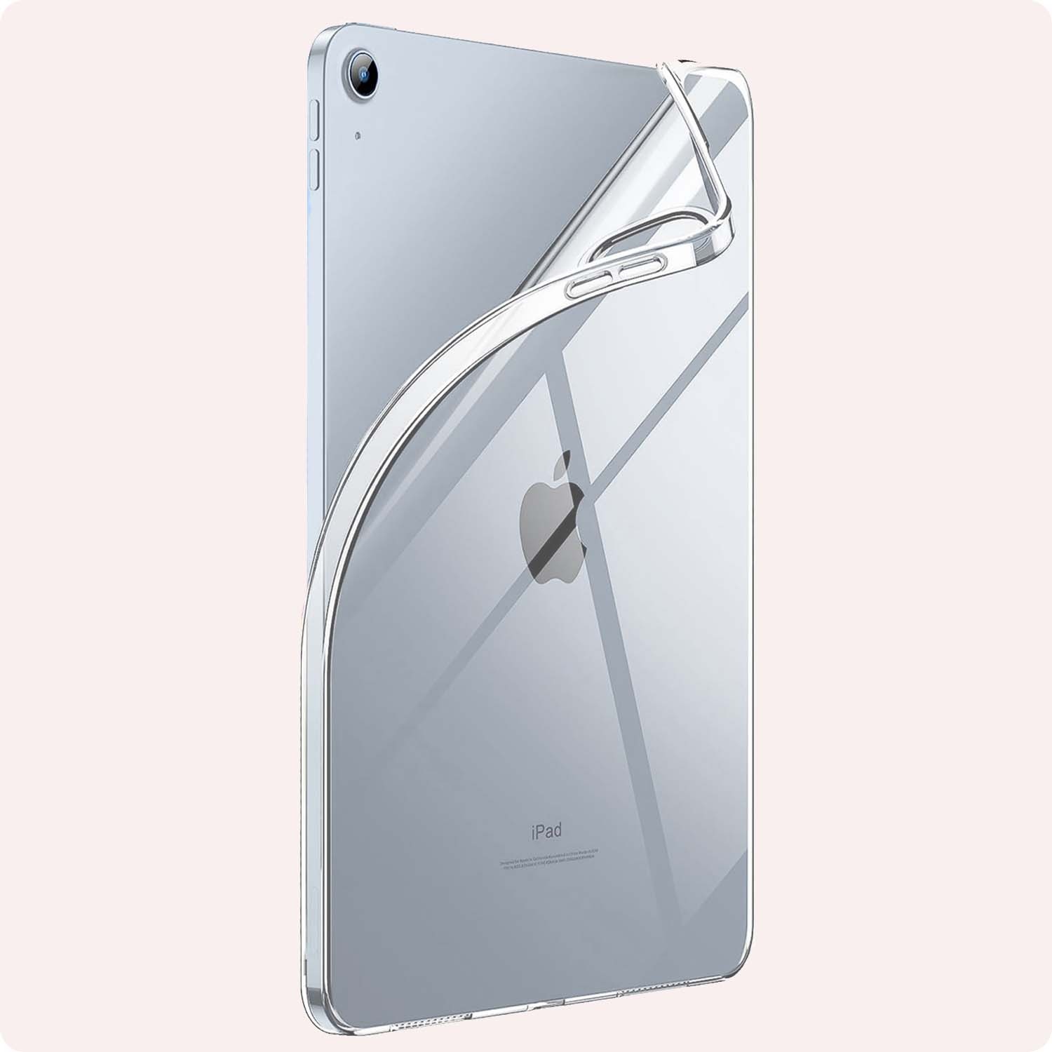 NoXx Hoesje Geschikt voor iPad 2022 Shockproof Siliconen Case - Shockbestendige Tablet Hoes Geschikt voor iPad 10 - Transparant