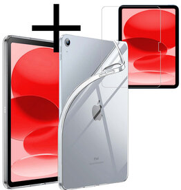 NoXx NoXx iPad 10 (2022) Hoesje Siliconen Met Screenprotector - Transparant