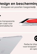 NoXx Hoesje Geschikt voor iPad 2022 Shockproof Siliconen Case Met Screenprotector - Shockbestendige Tablet Hoes Geschikt voor iPad 10 - Transparant