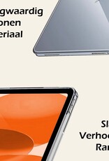 Nomfy Hoesje Geschikt voor iPad 2022 Tablet Hoes Siliconen Case Met Screenprotector - Shockproof Back Cover Geschikt voor iPad 10 - Transparant