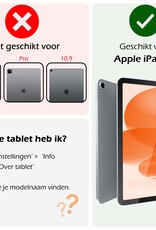 Nomfy Hoesje Geschikt voor iPad 2022 Tablet Hoes Siliconen Case Met Screenprotector - Shockproof Back Cover Geschikt voor iPad 10 - Transparant