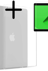 BASEY. Hoesje Geschikt voor iPad 10.2 2019 Tablethoes Shockbestendig Back Cover Siliconen Tablet Case Met Screenprotector - Transparant