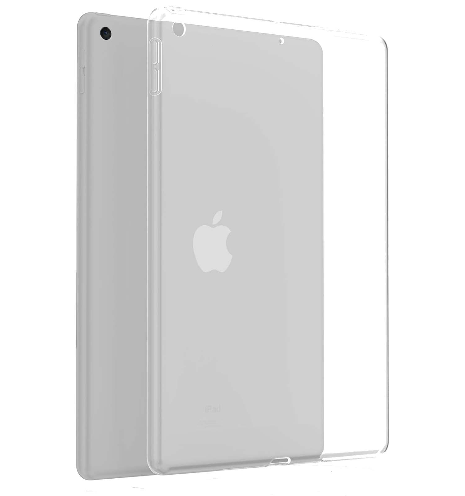 BASEY. Hoesje Geschikt voor iPad 10.2 2020 Tablethoes Shockbestendig Back Cover Siliconen Tablet Case - Transparant
