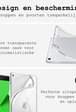 BASEY. Hoesje Geschikt voor iPad 10.2 2020 Tablethoes Shockbestendig Back Cover Siliconen Tablet Case - Transparant