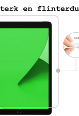 BASEY. Hoesje Geschikt voor iPad 10.2 2020 Tablethoes Shockbestendig Back Cover Siliconen Tablet Case Met Screenprotector - Transparant